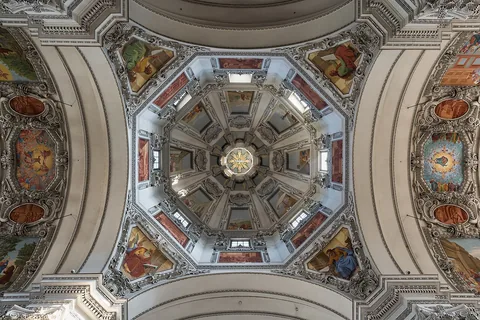 Dome of Salzburg Cathedral, federal state of Salzburg, Austria